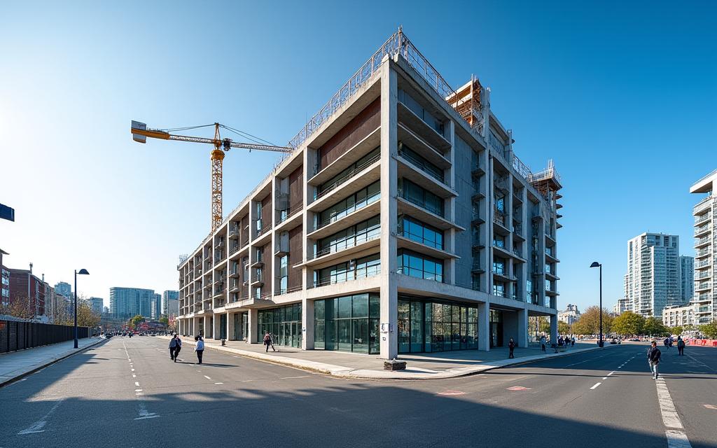 Modern construction project in Bristol