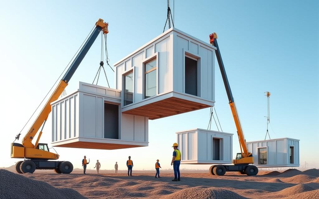 Prefab modular home construction